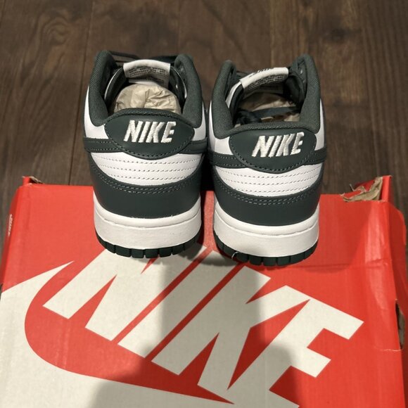 Nike Dunk Low Retro Sneakers Men\'s Size 10.5 White/ Vintage Green DV0833-111 main image 5